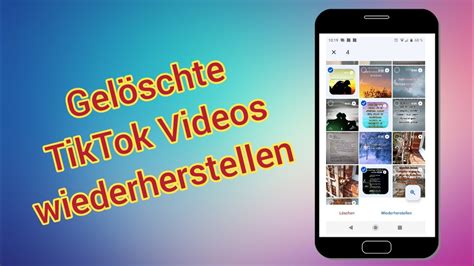 gelöschte tiktoks wiederherstellen|Gelöschte TikTok